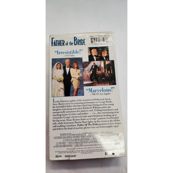 Father Of The Bride VHS Tape - Steve Martin Diane Keaton - Picture 5 of 6